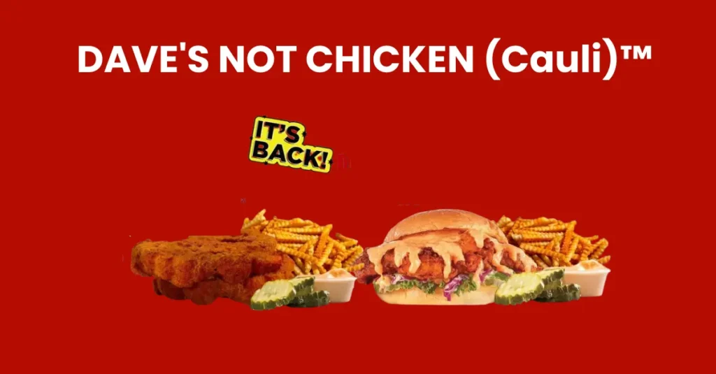 dave's not chicken menu
